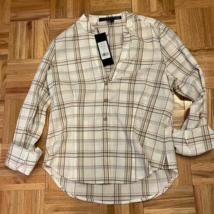 Veronica Beard Plain Blouse with buttons